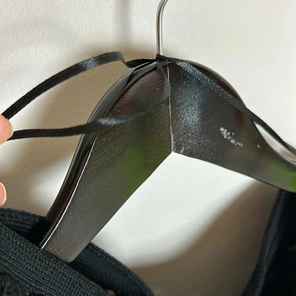 Kismet black open knit sweater 3/4 length  sleeves - Picture 8 of 9